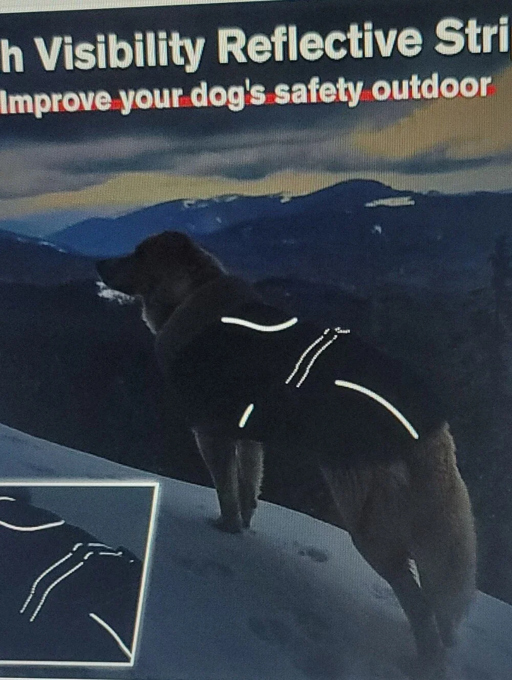 Premium Dog Coat Reflective Waterproof Windproof Vest Large Dog